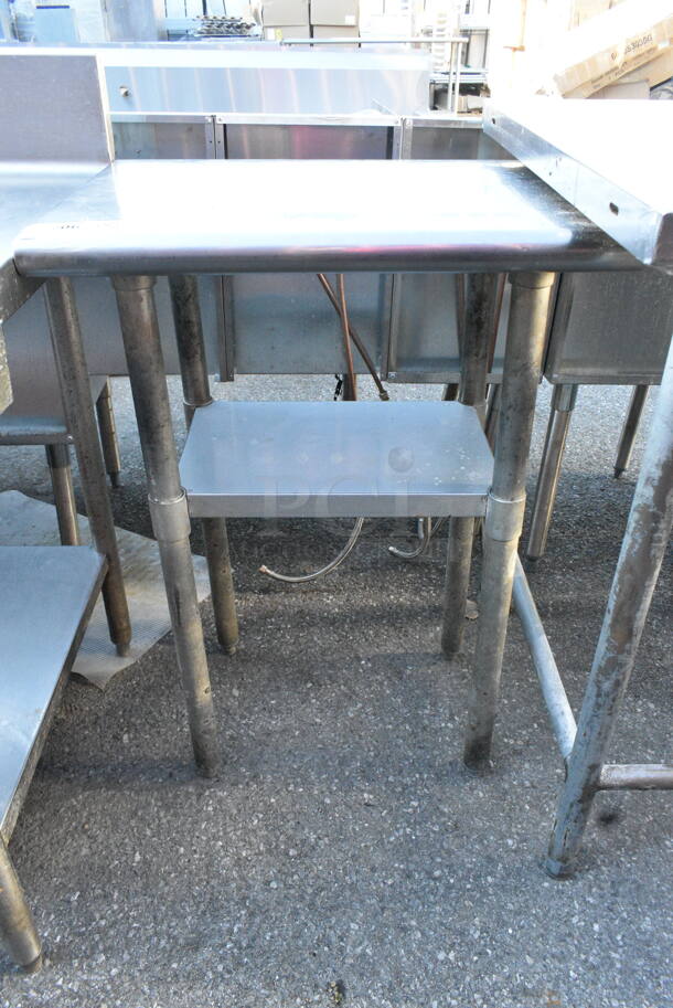 Stainless Steel Table w/ Metal Under Shelf. - Image 1 of 3