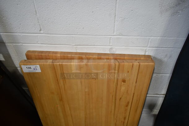 2 Wood Pattern Tabletop. 2 Times Your Bid! - Image 2 of 3