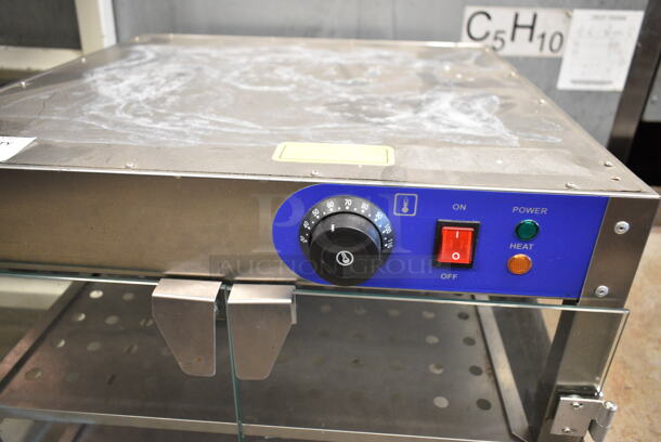 Stainless Steel Commercial Countertop Heated Display Case Merchandiser. Tested and Working! - Image 3 of 6