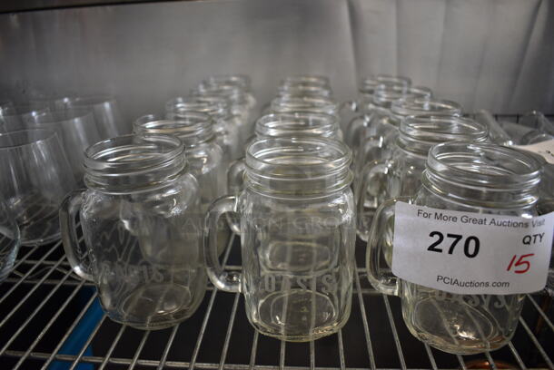 15 Glass Mugs. 4x3x5.5. 15 Times Your Bid! - Image 1 of 3