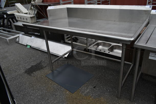 Stainless Steel Commercial Right Side Clean Side Dishwasher Table. - Item #1108030