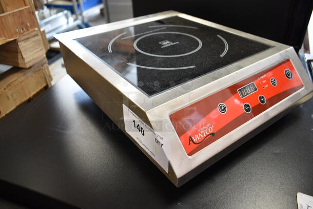 BRAND NEW SCRATCH AND DENT! 2023 Avantco 177IC3500 Stainless Steel Commercial Countertop Electric Powered Single Burner Induction Range. 208-240 Volts, 1 Phase.  - Image 4 of 5