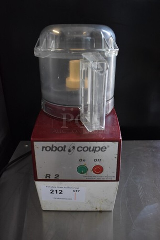 Robot Coupe R2 Metal Commercial Countertop Food Processor w/ S Blade. 120 Volts, 1 Phase. Tested and Working!