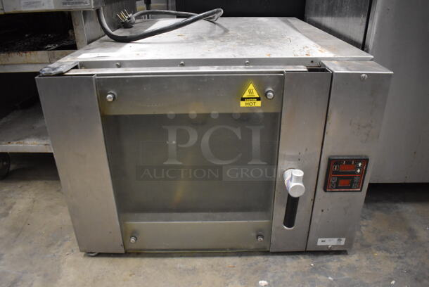 Stainless Steel Commercial Electric Powered Convection Oven w/ View Through Door. 208-240 Volts, 3 Phase. 31x40x22