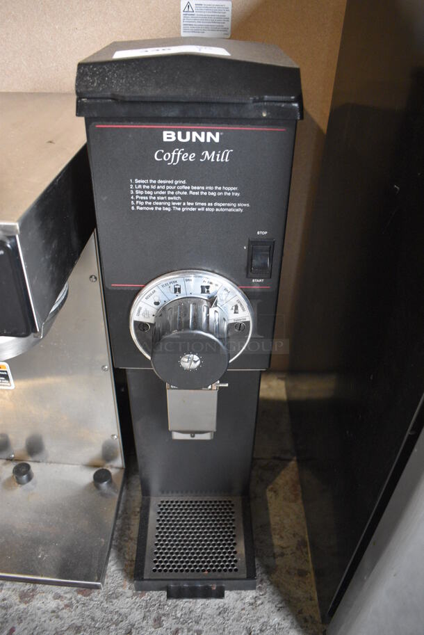 2018 Bunn Model G3 HD Metal Commercial Countertop Coffee Bean Grinder. 120 Volts, 1 Phase. 8x16x27. Tested and Working!