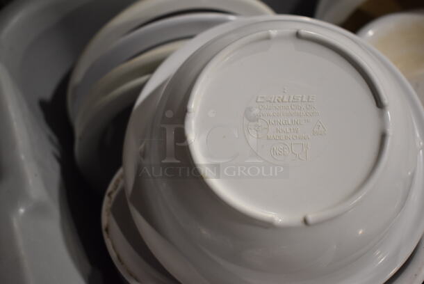 ALL ONE MONEY! Lot of 2 Gray Bus Bins of Various Poly Plates, Bowls and Dishes. Includes 9x9x1, 8x8x1, 8.5x5.5x2, 6x4.5x1 - Image 2 of 5
