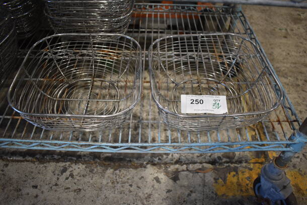 ALL ONE MONEY! Lot of 32 Metal Wire Baskets. 9.5x9.5x4. - Image 4 of 7