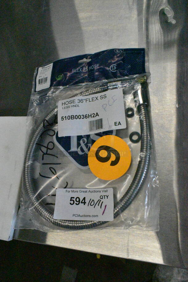 BRAND NEW SCRATCH AND DENT! T&S B-0036-H2A 30 5/8" Stainless Steel Hose - Image 2 of 3