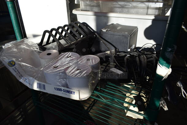 ALL ONE MONEY! Lot of Various Items Including Printer and Printer Paper Rolls - Image 2 of 6