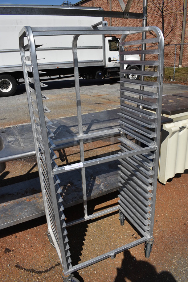 Metal Commercial Pan Transport Rack on Commercial Casters. 28x18x64 - Image 3 of 3