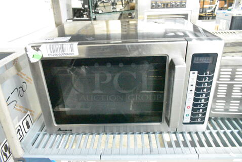 2018 Amana RCS10TS Stainless Steel Commercial Countertop Microwave Oven. 120 Volts 1 Phase. 
