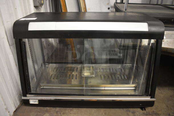 Metal Commercial Countertop Heated Display Case Merchandiser. 35x20x24. Tested and Working!