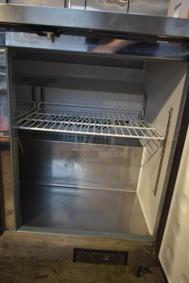 Kool-it KUC48F-A Stainless Steel Commercial 2 Door Undercounter Freezer on Commercial Casters. 115 Volts, 1 Phase. Tested and Working! - Image 7 of 8