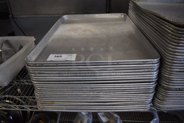23 Metal Full Size Baking Pans. 18x26x1. 23 Times Your Bid!