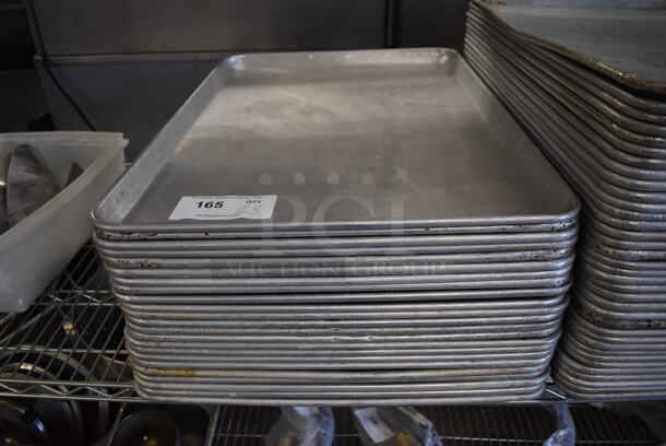 23 Metal Full Size Baking Pans. 18x26x1. 23 Times Your Bid! - Image 1 of 4