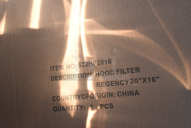 5 BRAND NEW SCRATCH AND DENT! 522HF2016 Steelton 16"(H) x 20"(W) x 2"(T) Stainless Steel Hood Filter. 5 Times Your Bid! May Be Missing Pieces.  - Image 4 of 7