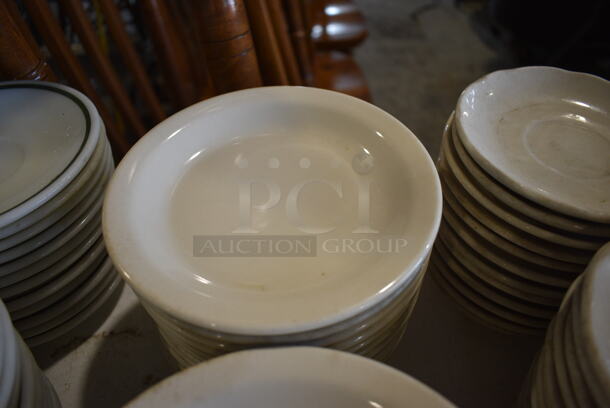 23 White Ceramic Plates. 6.5x6.5x1. 23 Times Your Bid! - Image 2 of 3