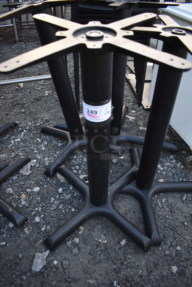 4 Black Metal Table Bases. 22x22x28. 4 Times Your Bid! - Image 3 of 3