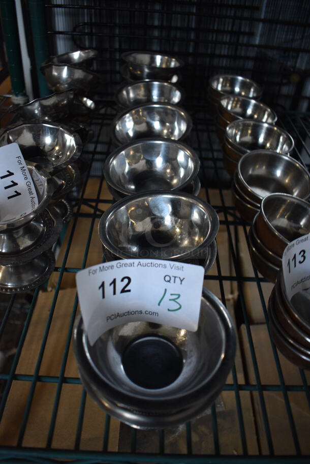 13 Metal Footed Bowls. 4x4x2. 13 Times Your Bid! - Image 3 of 3