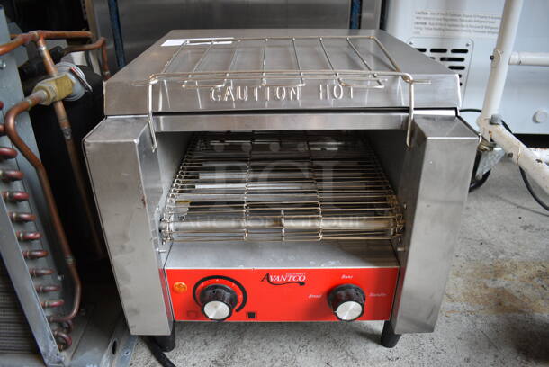 Avantco Model CTA7001 Stainless Steel Commercial Countertop Conveyor Toaster. 120 Volts, 1 Phase. 15x17x15. Tested and Working!