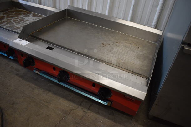 2021 Avantco Model 177CAG36TG Stainless Steel Commercial Countertop Natural Gas Powered Flat Top Griddle w/ Thermostatic Controls. 36x30x16.5 - Image 2 of 5