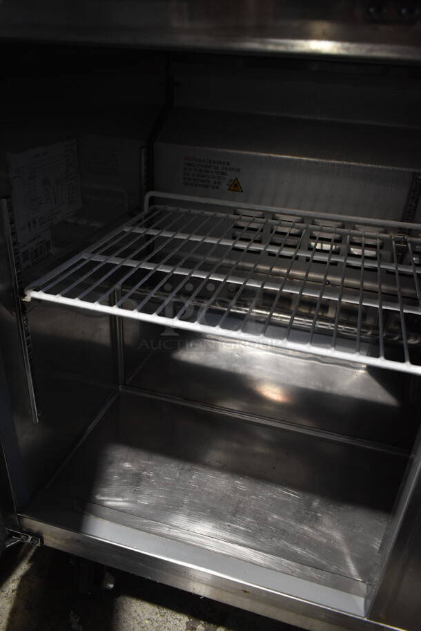 Coldline UUC-48R-E-HC Stainless Steel Commercial 2 Door Undercounter Cooler on Commercial Casters. 115 Volts, 1 Phase. Tested and Working! - Image 4 of 7