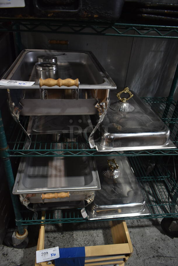 2 Metal Chafing Dish w/ Drop In and Lid. 2 Times Your Bid! - Image 1 of 5