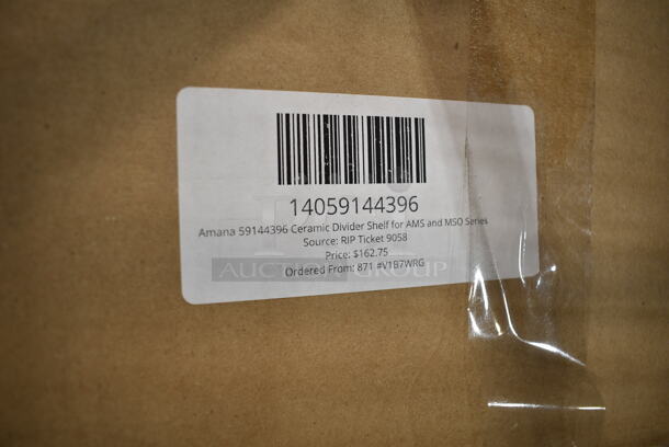 BRAND NEW SCRATCH AND DENT! 14059144396 Amana 59144396 Ceramic Divider Shelf for AMS and MSO Series.  - Image 3 of 3