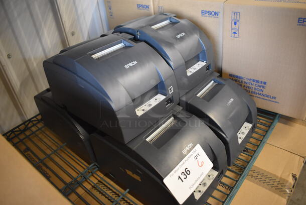 6 Epson M188B Receipt Printer. 6x10x6. 6 Times Your Bid! - Image 3 of 5