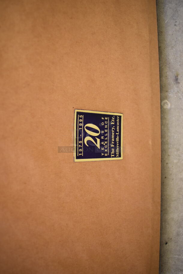 Framed Picture of Mercedes 300 SL by Paul Bracq. - Image 7 of 7