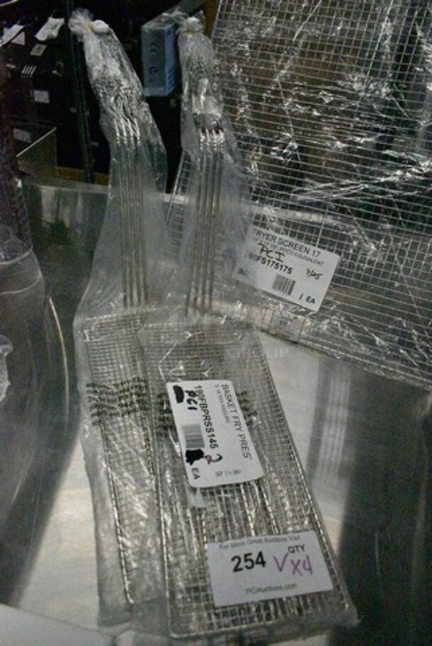 4 BRAND NEW SCRATCH AND DENT! Items Including 4076X5SFSKMR Choice Rectangular 6" x 5" Fine Mesh Skimmer, 2 190FBPRSS145 14 1/2" x 6" Fryer Basket Press, 190FS175175 Pitco P6072186 Equivalent 17 1/2" x 17 1/2" Mesh Fryer Screen. 4 Times Your Bid! - Image 5 of 8