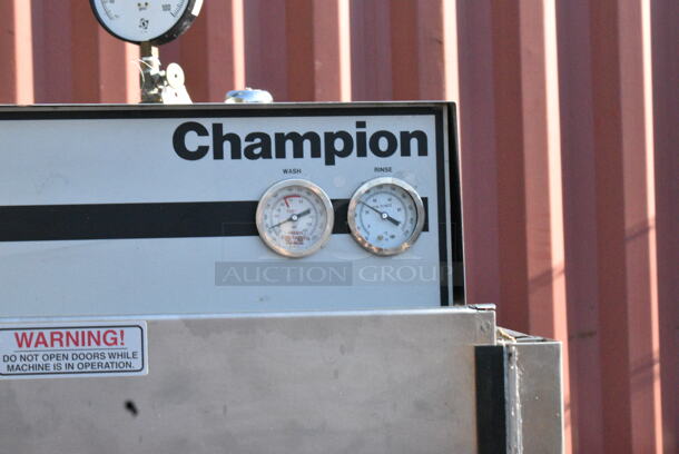 Champion DHBC-M5 Stainless Steel Commercial Corner Pass Through Dishwasher. 208 Volts, 3 Phase.  - Image 2 of 6