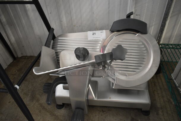 BRAND NEW SCRATCH AND DENT! 2023 Hobart Centerline EDGE12-11 Stainless Steel Commercial Countertop Meat Slicer w/ Blade Sharpener. 115 Volts, 1 Phase. Cannot Test Due To Cut Power Cord - Image 2 of 6