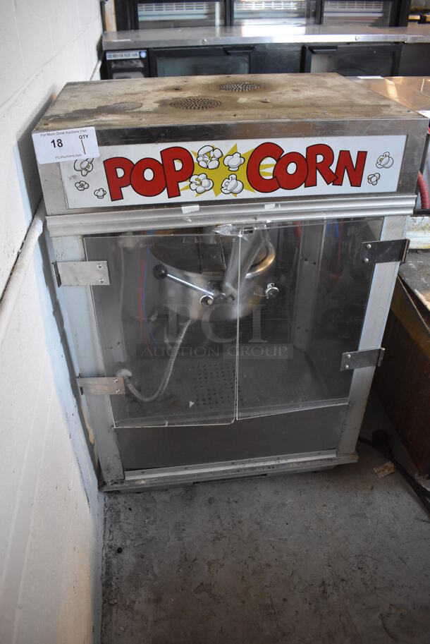 Gold Medal Model 2001ST Metal Commercial Countertop Popcorn Machine Merchandiser. 120 Volts, 1 Phase. 27x21x40. Cannot Test Due To Plug Style - Image 2 of 5