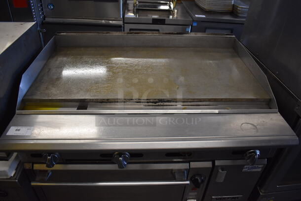 Vulcan Stainless Steel Commercial Natural Gas Powered Flat Top Griddle w/ Oven. 48x38x40 - Image 8 of 11