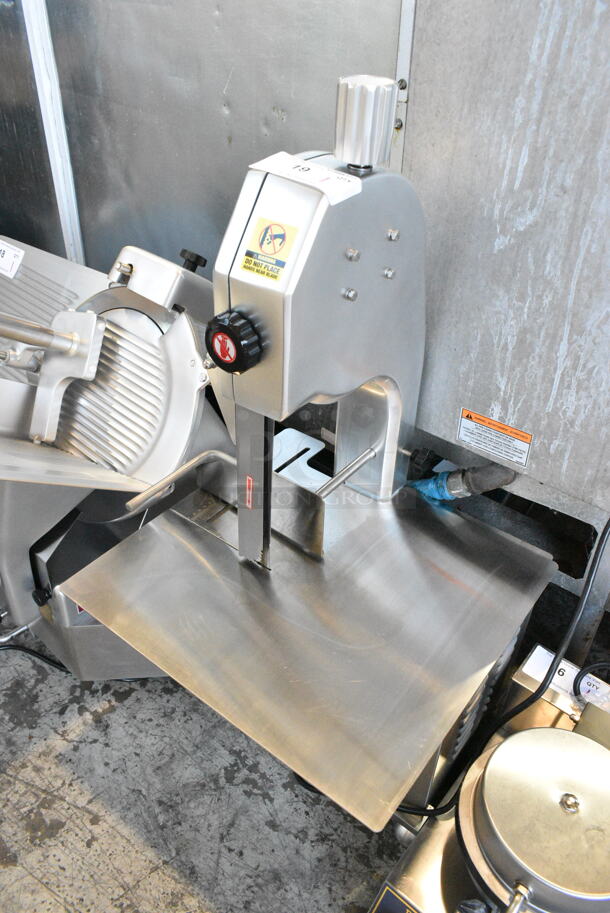 BRAND NEW SCRATCH AND DENT! 2024 Backyard Pro 554BSSW65AL Stainless Steel Butcher Series 65" Blade Countertop Vertical Band Meat Saw. 110 Volts, 1 Phase. Tested and Working! - Image 3 of 8
