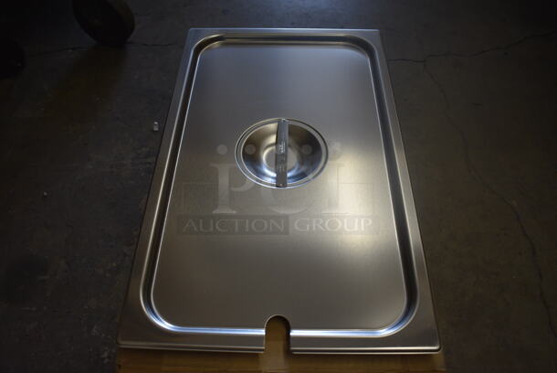 3 BRAND NEW IN BOX! Vollrath 75210 Stainless Steel Full Size Drop In Bin Lids. 3 Times Your Bid!
