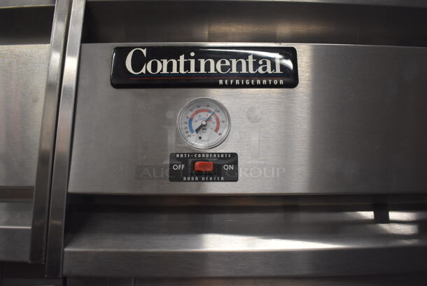 Continental 1RE ENERGY STAR Stainless Steel Commercial Single Door Reach In Cooler on Commercial Casters. 115 Volts, 1 Phase. 28.5x36x82.5. Tested and Working! - Image 3 of 5