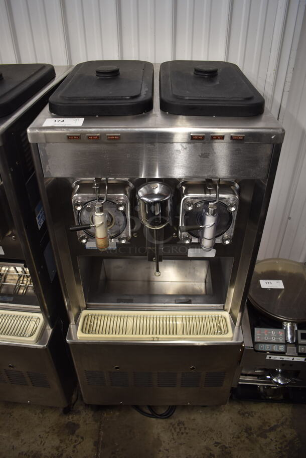 Taylor 342D-27 Commercial Stainless Steel Frozen Drink Machine With 2 Hoppers. 208-230V, 1 Phase. 