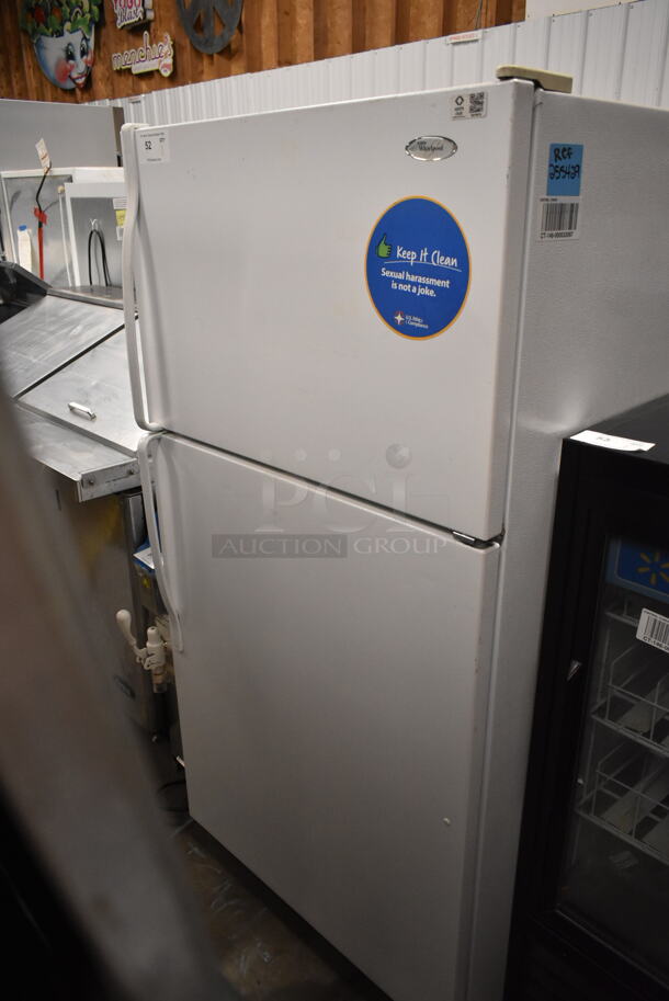 Whirlpool ET1MHKXMQ05 Metal Cooler Freezer Combo Unit. 115 Volts, 1 Phase. Tested and Powers On But Does Not Get Cold