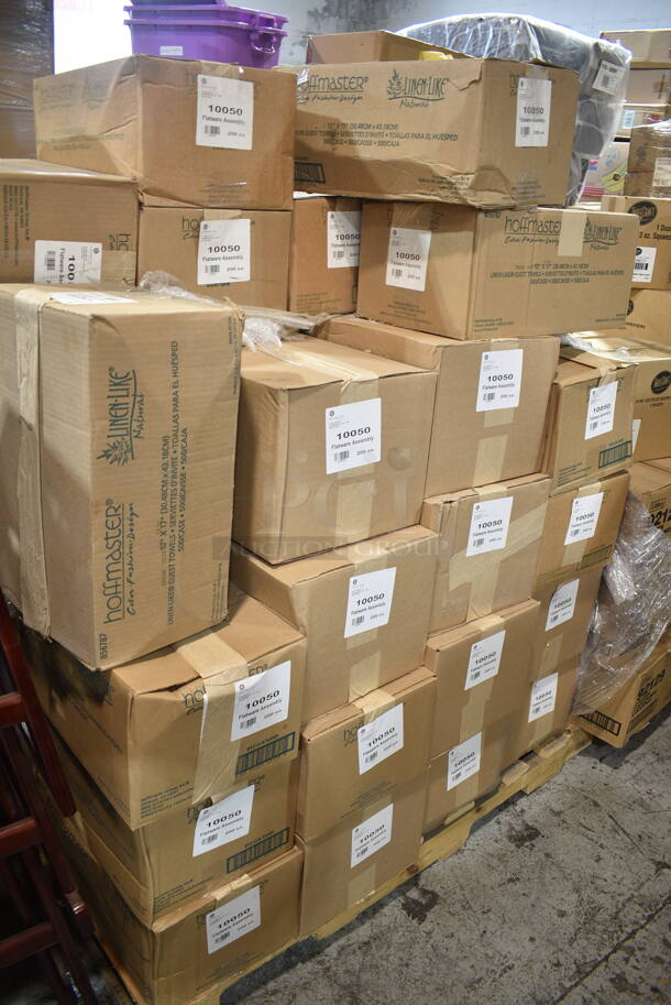 PALLET LOT of 42 BRAND NEW Boxes of Hoffmaster 856787 8.5 in x 4.25 in Linen-Like Kraft Guest Towels 500 ct. 42 Times Your Bid!  - Image 2 of 4