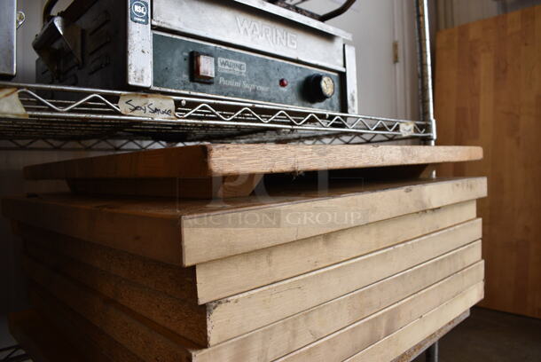8 Wood Pattern Tabletops. 24x24x2, 25.5x24x1.5. 8 Times Your Bid! - Image 4 of 4