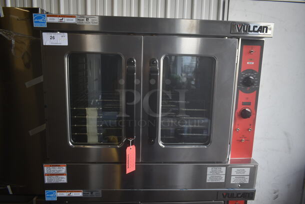 2 BRAND NEW SCRATCH AND DENT! Vulcan VC5ED ENERGY STAR Stainless Steel Commercial Electric Powered Full Size Convection Oven w/ View Through Doors, Metal Oven Racks and Thermostatic Controls. 208 Volts, 1/3 Phase. 2 Times Your Bid! - Image 2 of 7