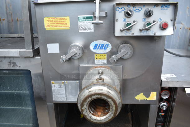Biro 8325 Stainless Steel Commercial Floor Style Meat Mixer Grinder on Commercial Casters. 208 Volts. - Image 3 of 6