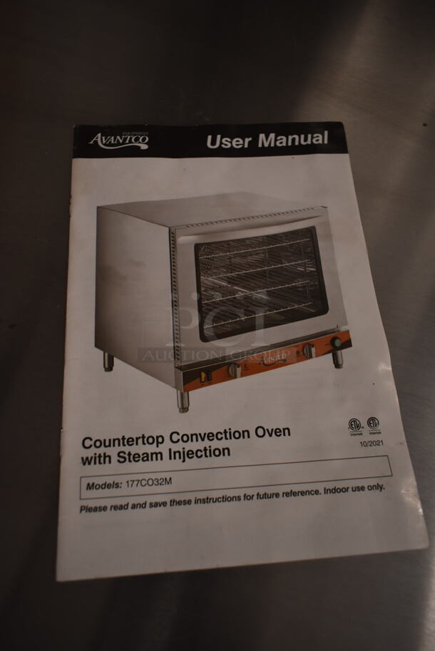 BRAND NEW SCRATCH AND DENT! Avantco 177CO32M Stainless Steel Countertop Convection Oven with Steam Injection, 2.3 cu. ft. 208-240 Volts, 1 Phase. - Image 5 of 6