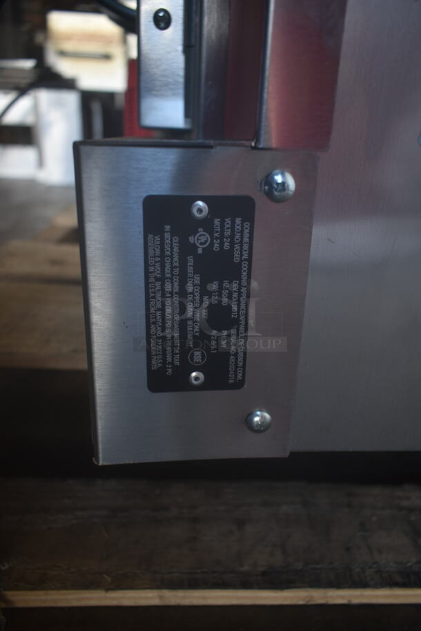 2 BRAND NEW SCRATCH AND DENT! Vulcan VC5ED ENERGY STAR Stainless Steel Commercial Electric Powered Full Size Convection Oven w/ View Through Doors, Metal Oven Racks and Thermostatic Controls. 208 Volts, 1/3 Phase. 2 Times Your Bid! - Image 7 of 7