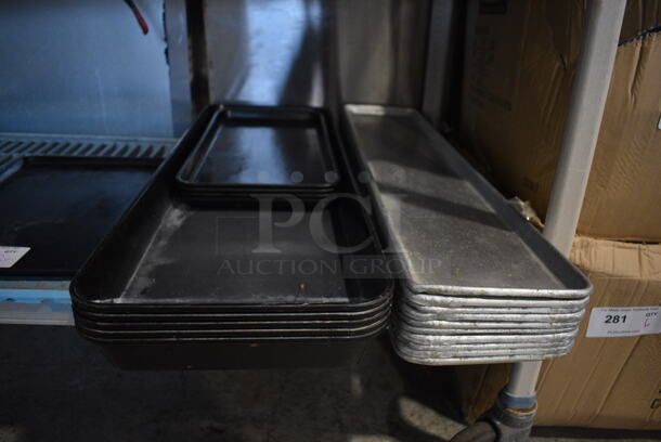 ALL ONE MONEY! Tier Lot of Various Items Including Metal and Poly Trays - Image 4 of 4