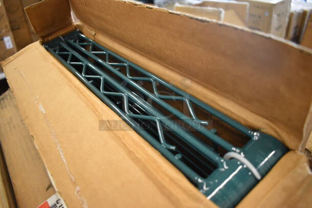ALL ONE MONEY! Lot of 4 BRAND NEW IN BOX! Metro Green Finish Wire Shelves. 60x18x1.5 - Image 2 of 3