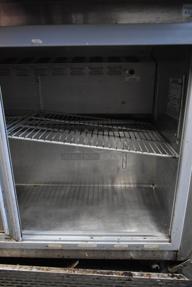 Continental SW40-SGD Stainless Steel Commercial 2 Door Back Bar Cooler Merchandiser on Commercial Casters. 115 Volts, 1 Phase. Tested and Working! - Image 6 of 7