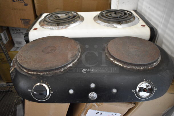 2 Countertop Electric Powered 2 Burner Range; GE and Windmere. 2 Times Your Bid! - Image 2 of 4